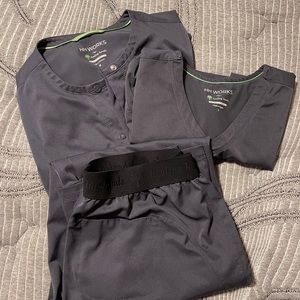 HH Works scrub set gray